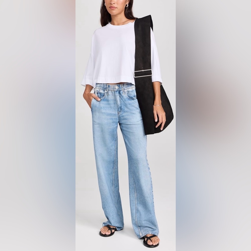 Rag & Bone Miramar Wide Leg Sweatpant "Jeans" in Valentina - Picture 3 of 10
